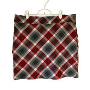 Ann Taylor LOFT Plaid Mini Skirt, 10. Wool blend. Fully lined. Beautiful